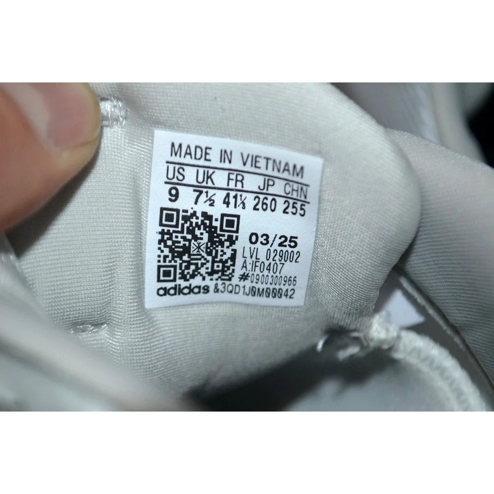 ADIDAS Women's IF0407 Barricade 13 Tennis Shoes SIZE 9 White / Gray NWOB